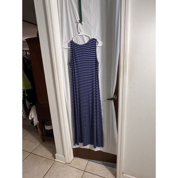 Zenergy by Chico's Women's Striped Sleeveless Stretch Maxi Dress Size 0 Small - Picture 4 of 4